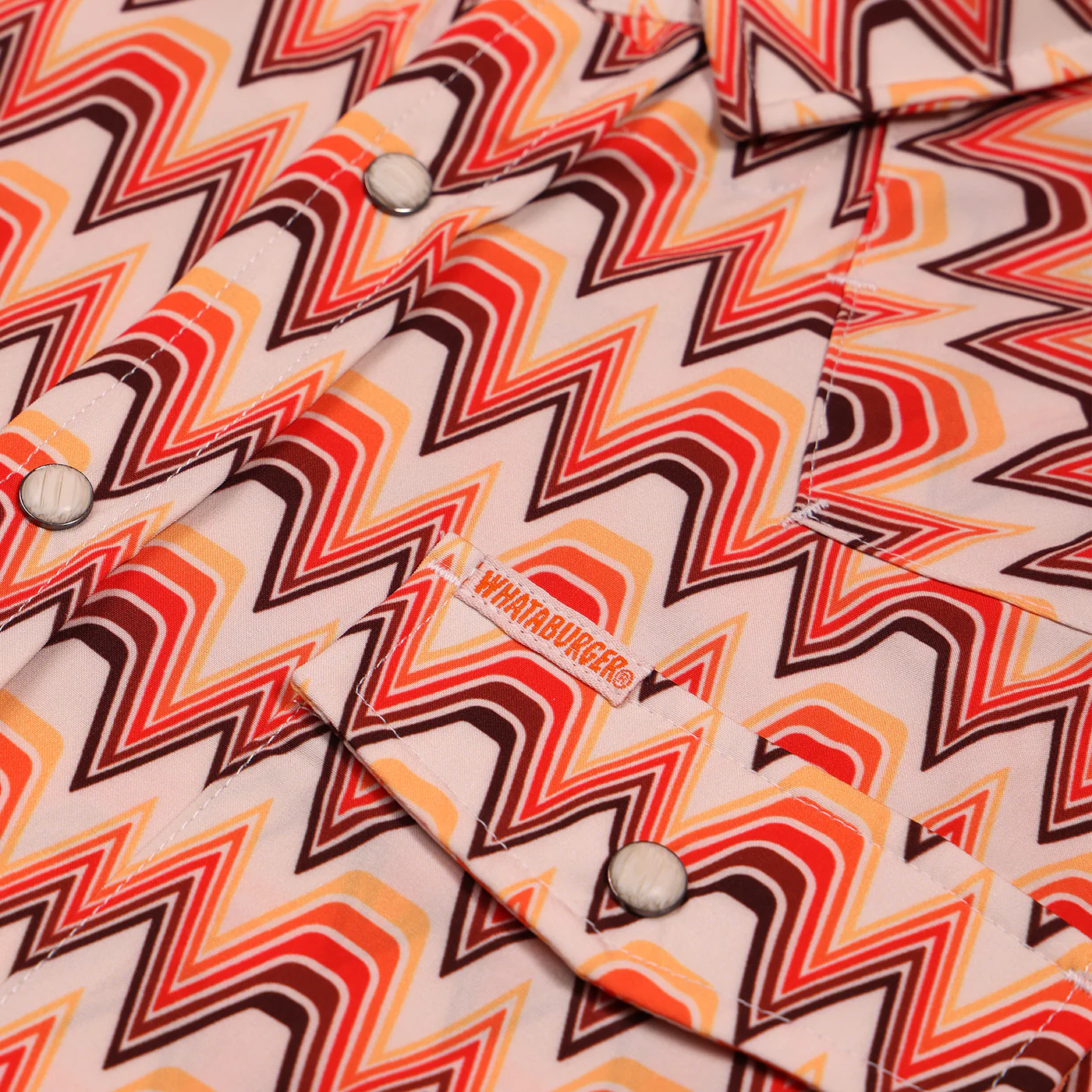 70s W Button Up - Image 2
