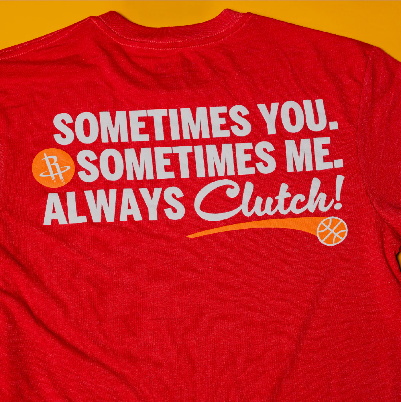 Houston Rockets x Whataburger Always Clutch Red Tee - Image 3