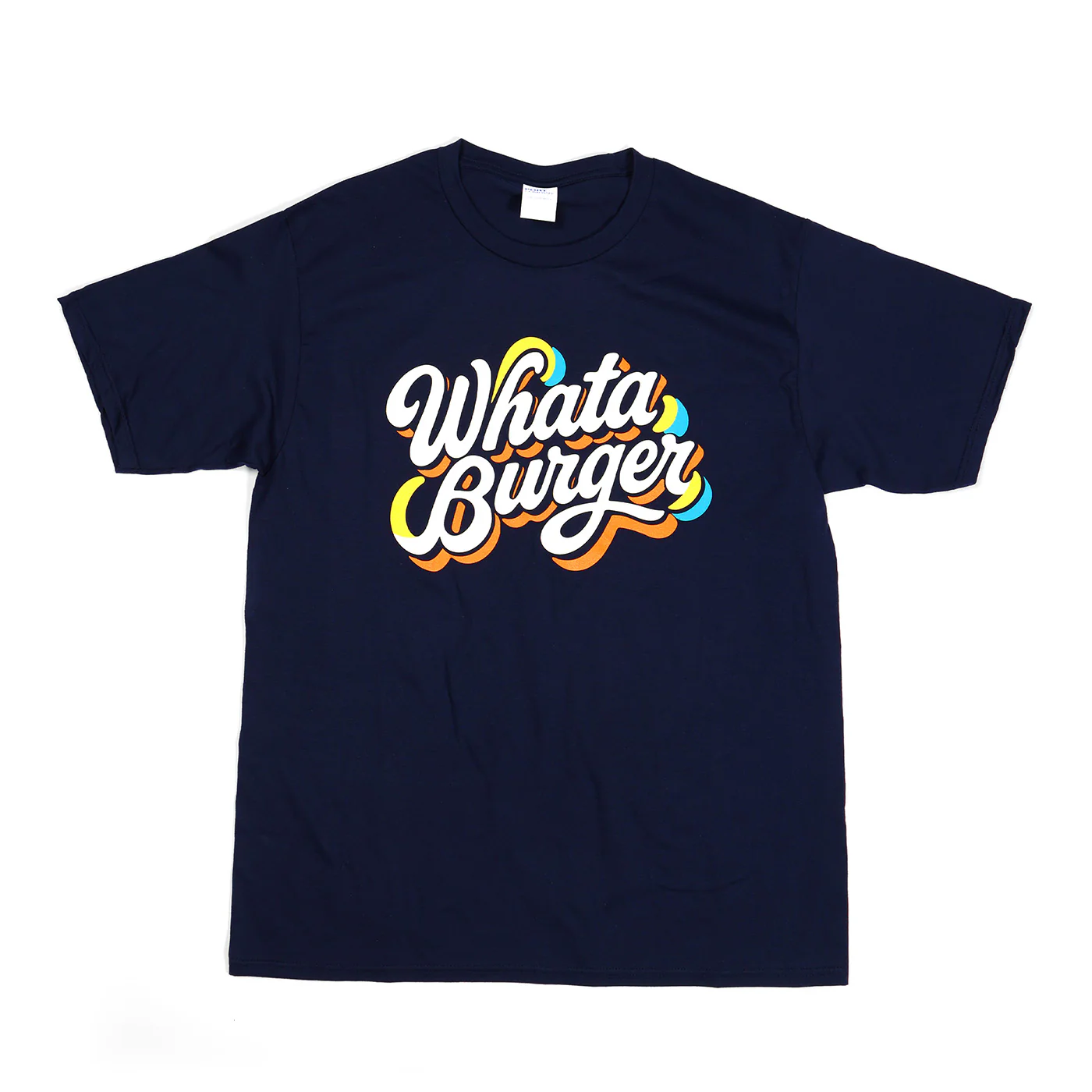 Navy Script Tee