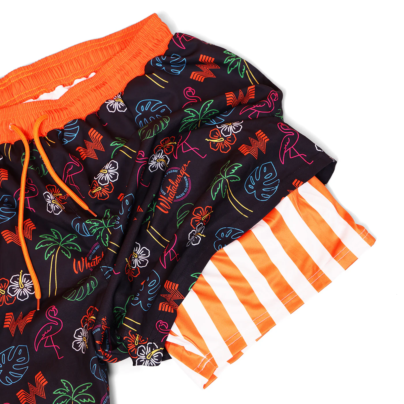 Whataburger Neon Collage Swim Trunks - Image 3