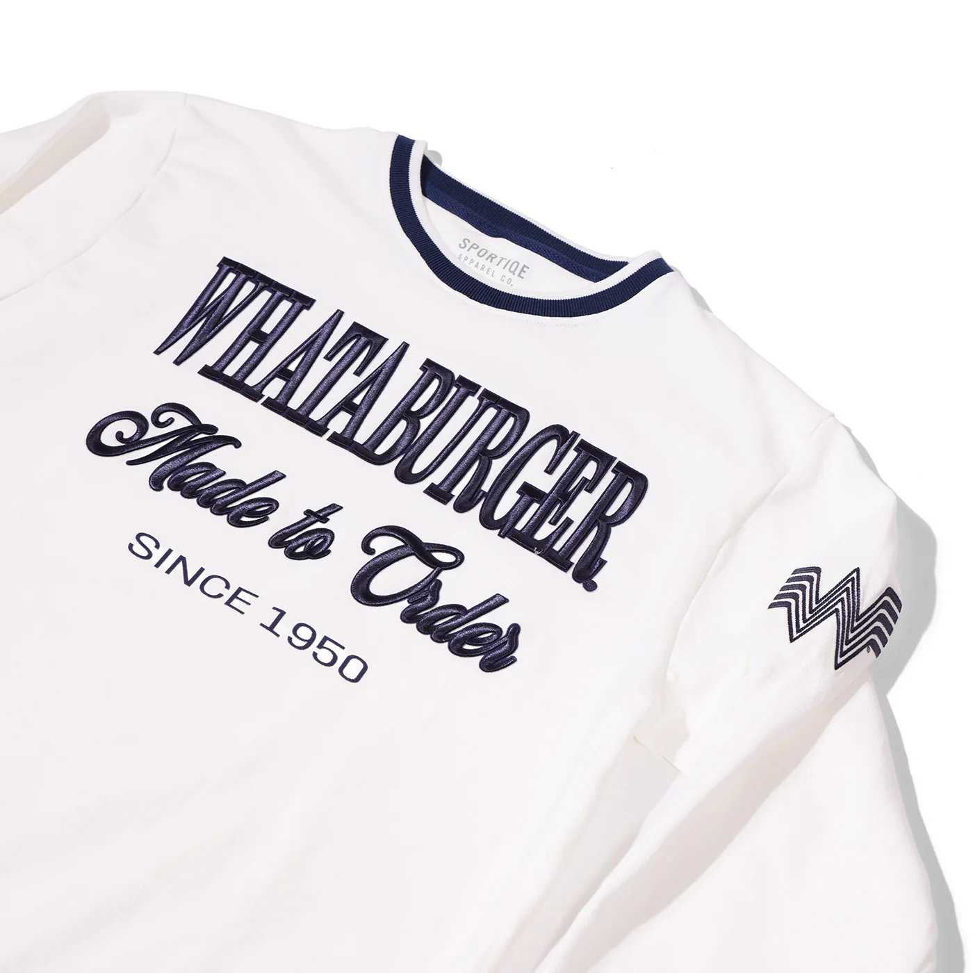 White Striped Crewneck - Image 2