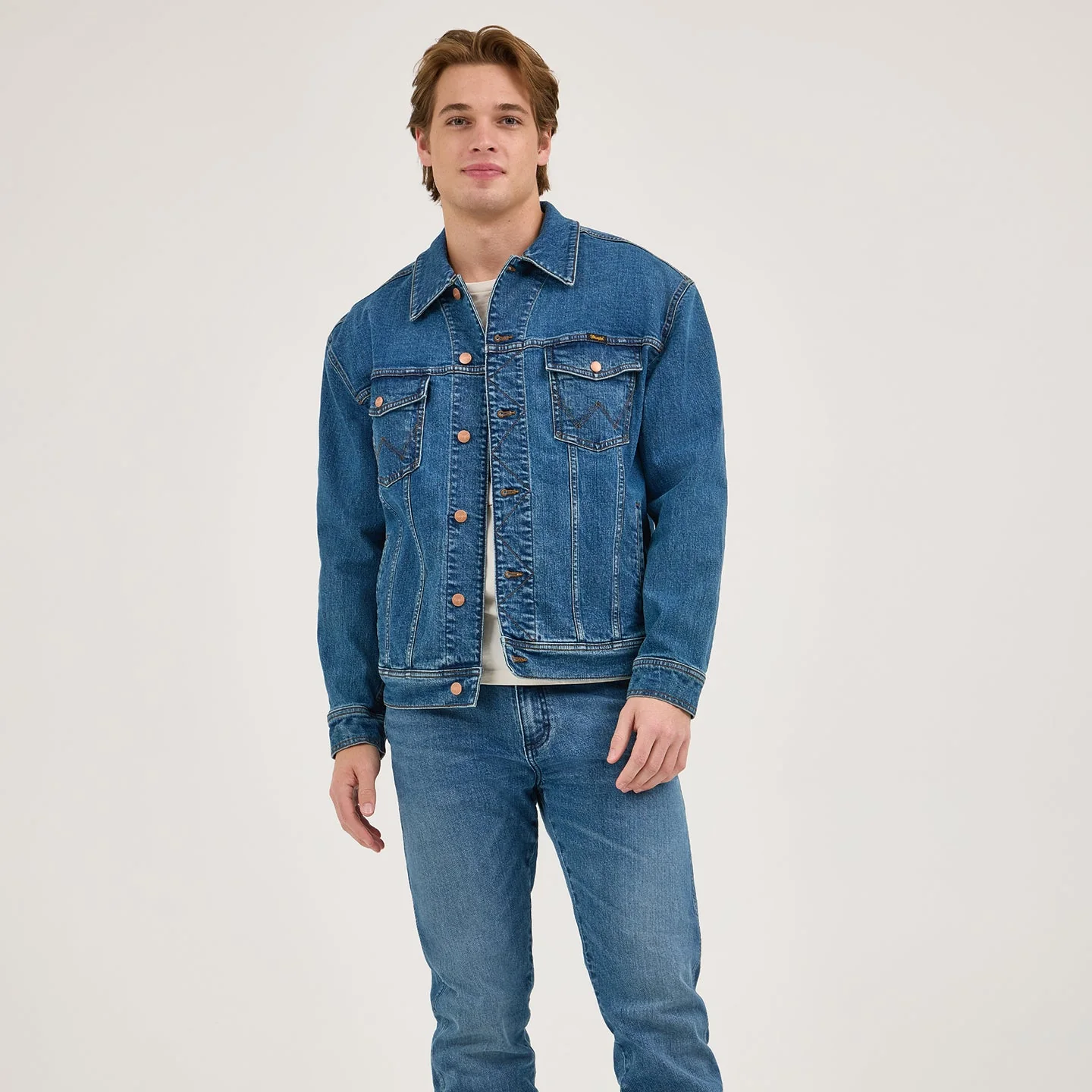 Wrangler® x Whataburger® Men's Laser Denim Jacket - Image 8
