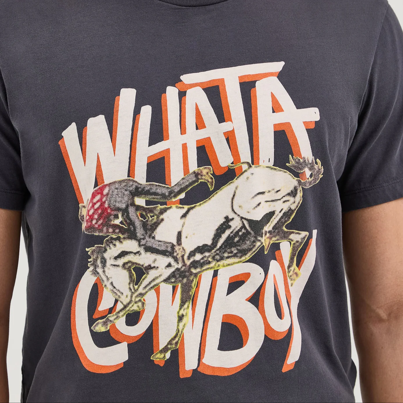 Wrangler® x Whataburger® Cowboy Graphic Black T-Shirt - Image 5