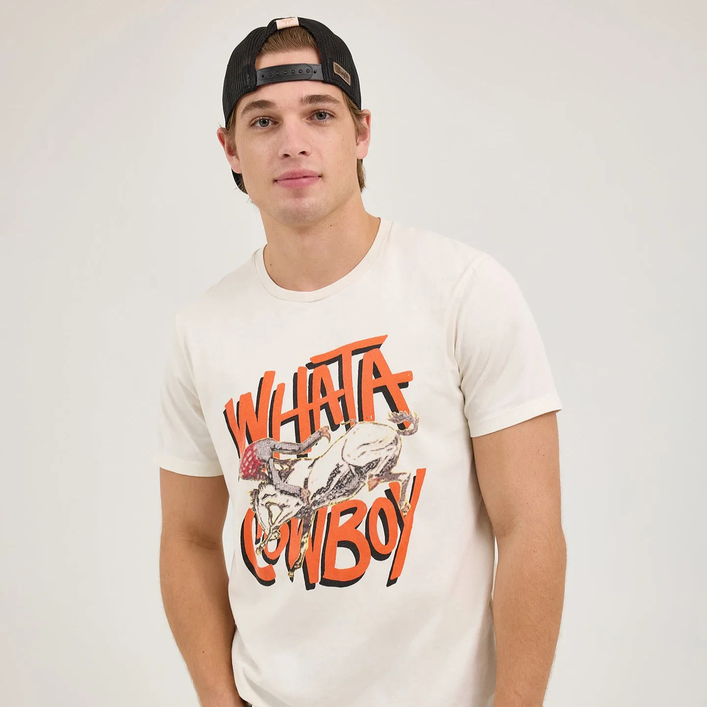 Wrangler® x Whataburger® Cowboy Graphic White T-Shirt - Image 3