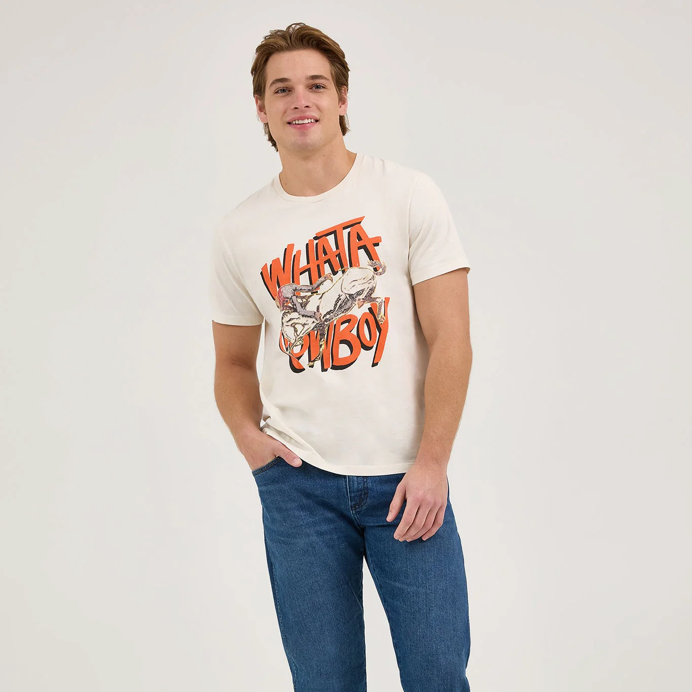 Wrangler® x Whataburger® Cowboy Graphic White T-Shirt - Image 6