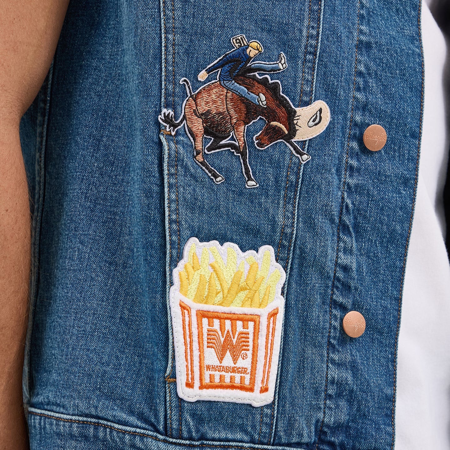 Wrangler® x Whataburger® Men's Cut-Off Vest - Image 3