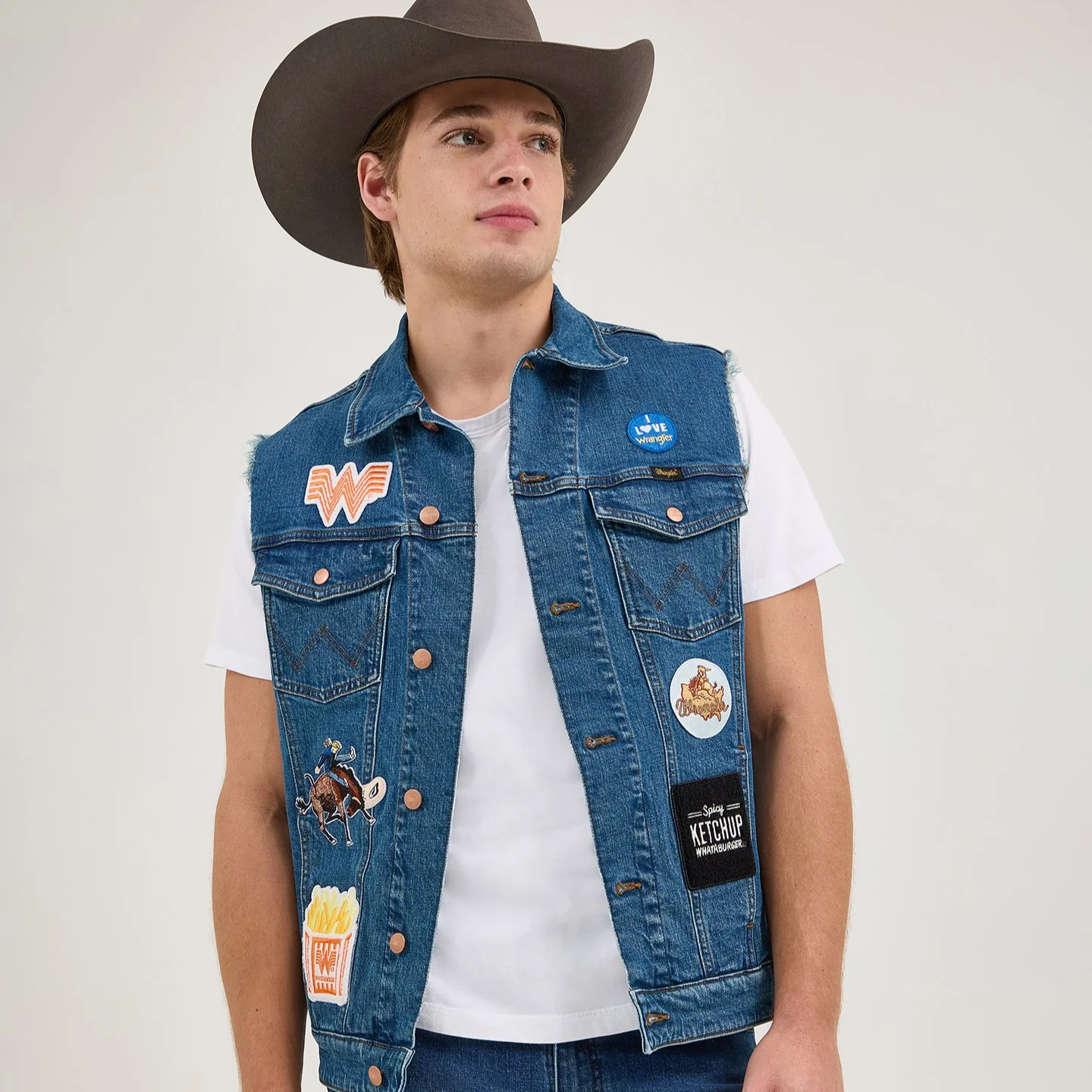 Wrangler® x Whataburger® Men's Cut-Off Vest - Image 8