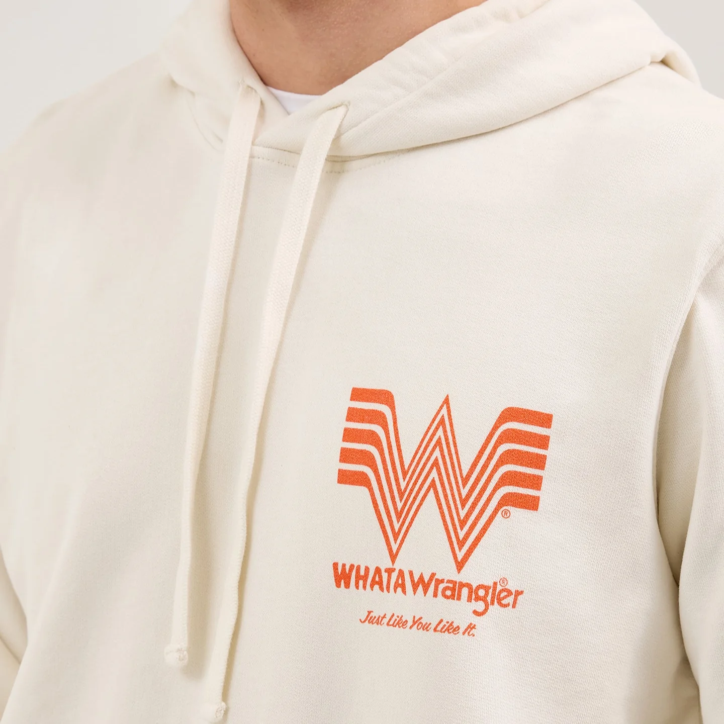 Wrangler® x Whataburger® Cream Hoodie - Image 3